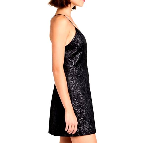 Alice + Olivia Tayla Jacquard Floral Mini Dress 0 - Picture 11 of 12